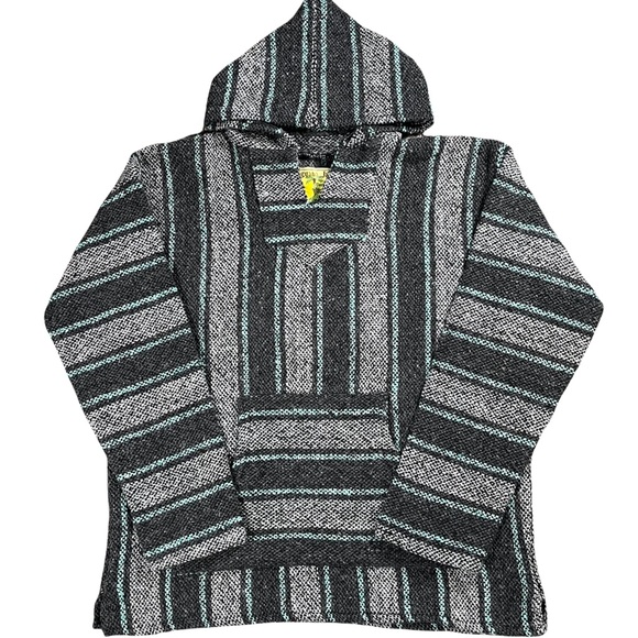 Iguana Jack Tops Iguana Jack Sz Large Drug Rug Grey Teal Jacket